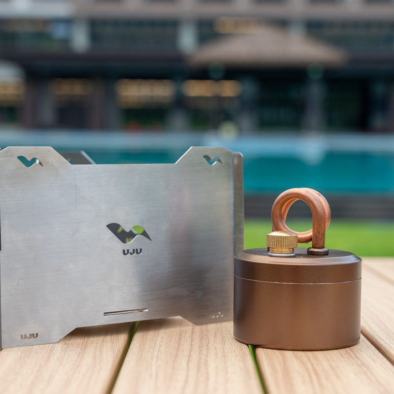 40ML Self-boosting Alcohol Stove Large Capacity Outdoor Portable Water Kettle