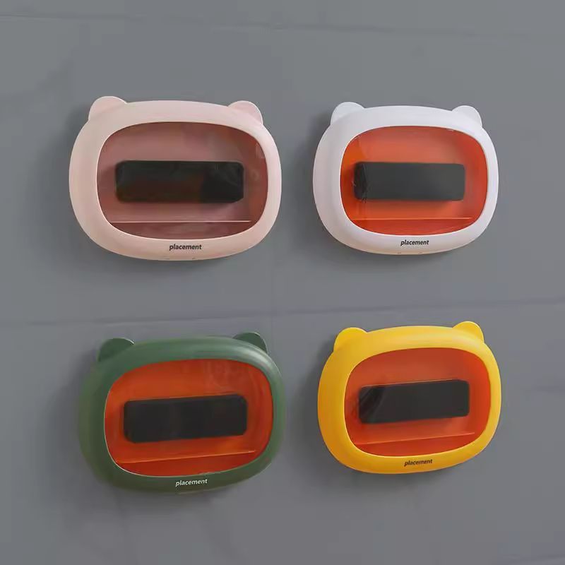 Bathroom Waterproof Mobile Phone Box Cartoon, Adhesive Bracket Mobile Phone Holder, Bathing TV Show Artifact