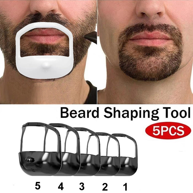Beard Styling Stencils 5 Piece Beard and Moustache Guides