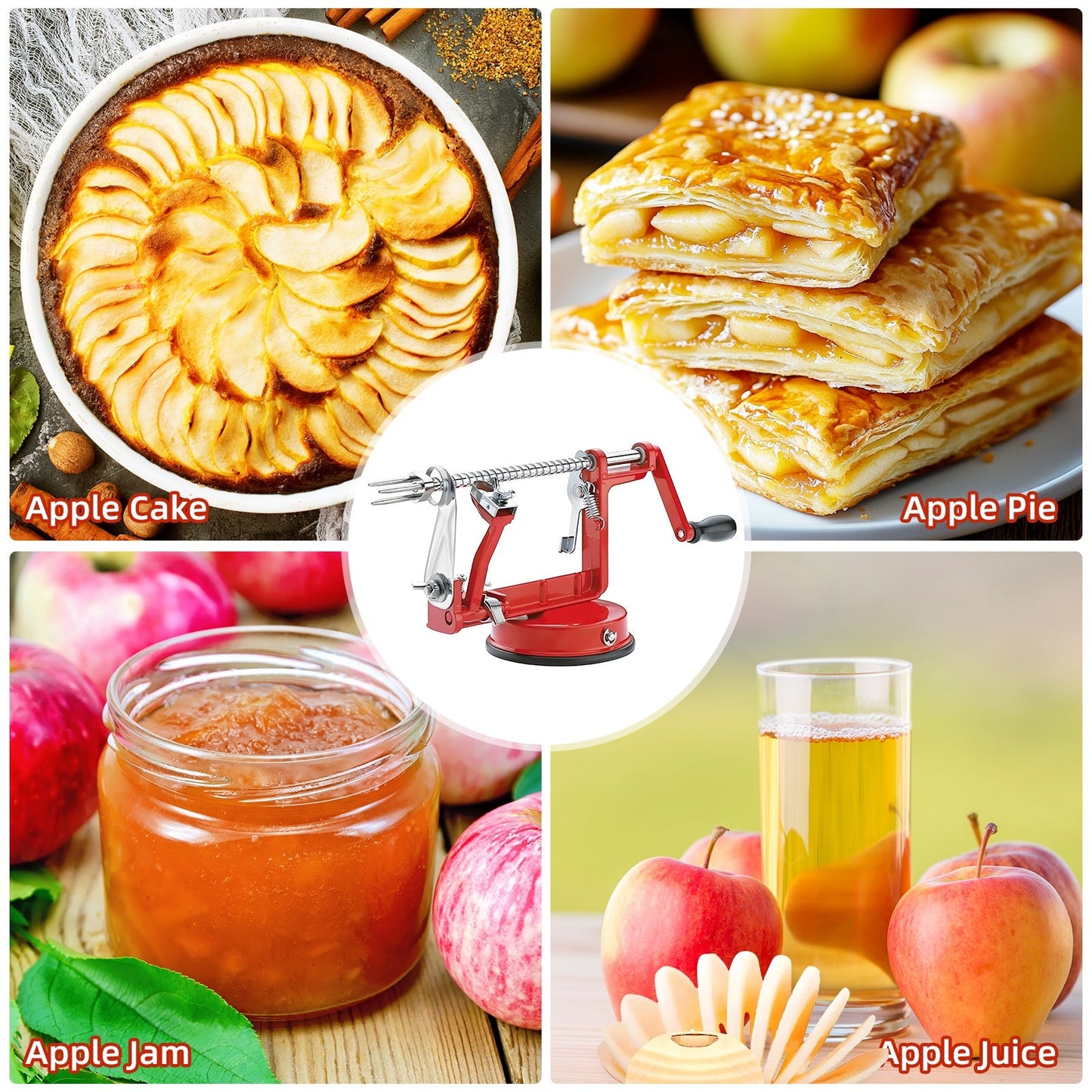 Apple Slicing & Coring 3-in-1 Heavy Duty Peeler