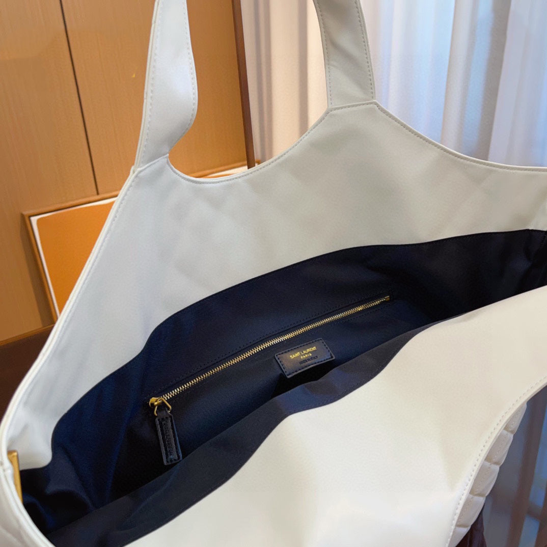 White Icare extra large shopping bag 0724032501