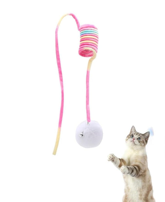 Hanging Spring Plush Cat Toy