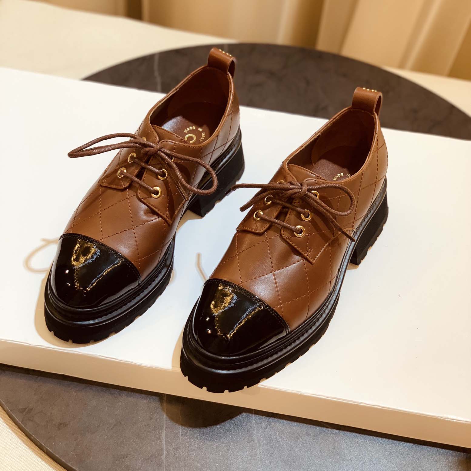 2023 autumn and winter new products Paris catwalk style rhombic chunky heel boots series  XC1523081703