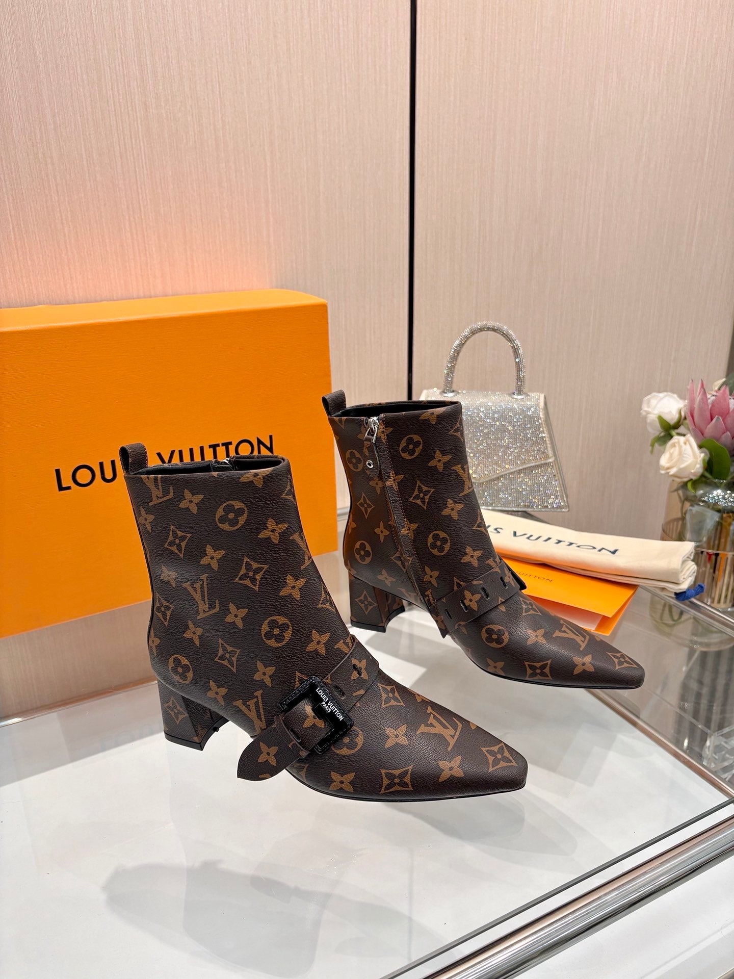 Lvv fashion printing new 4.5cm short boots 0725102002