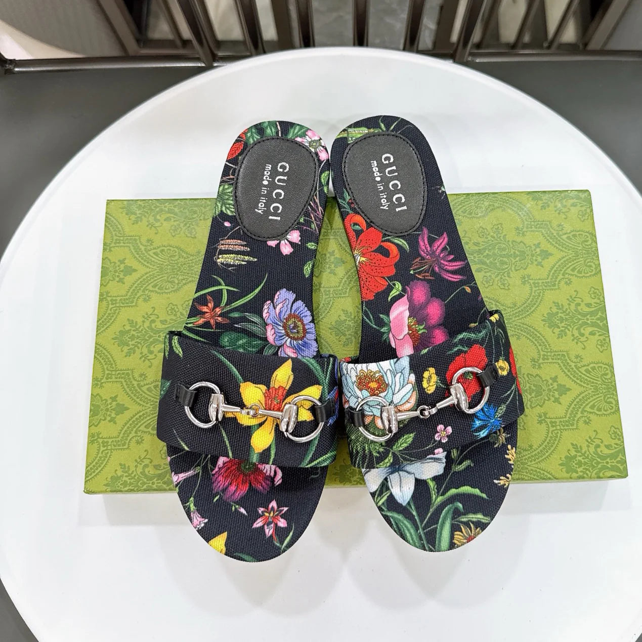 GG New Floral Horsebit Buckle Women's Slippers 1025070413