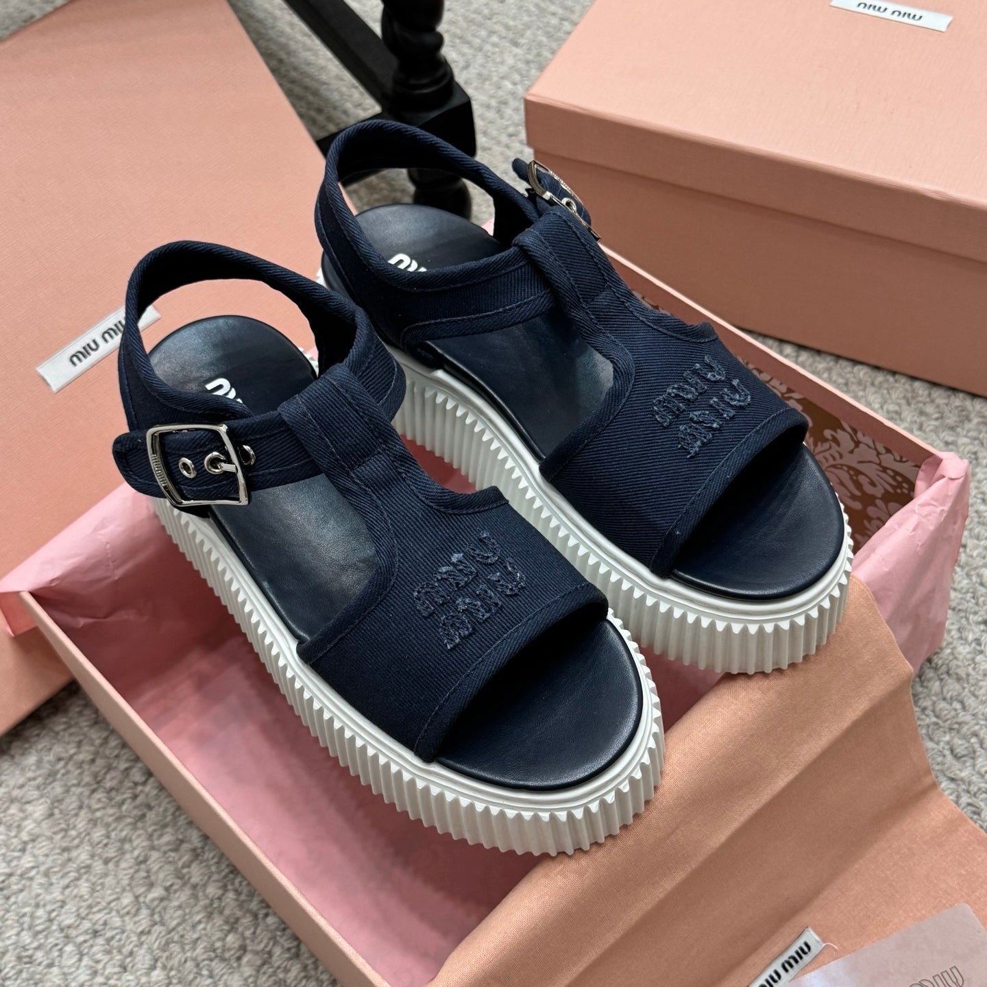 MIU fashion sponge sole sandals 0725061918