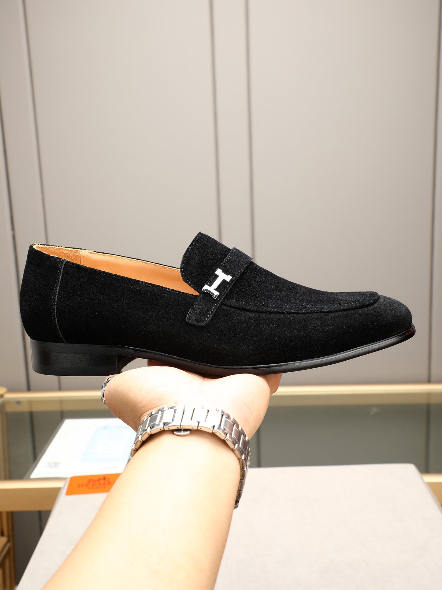 New HMS business formal leather shoes 0725062404