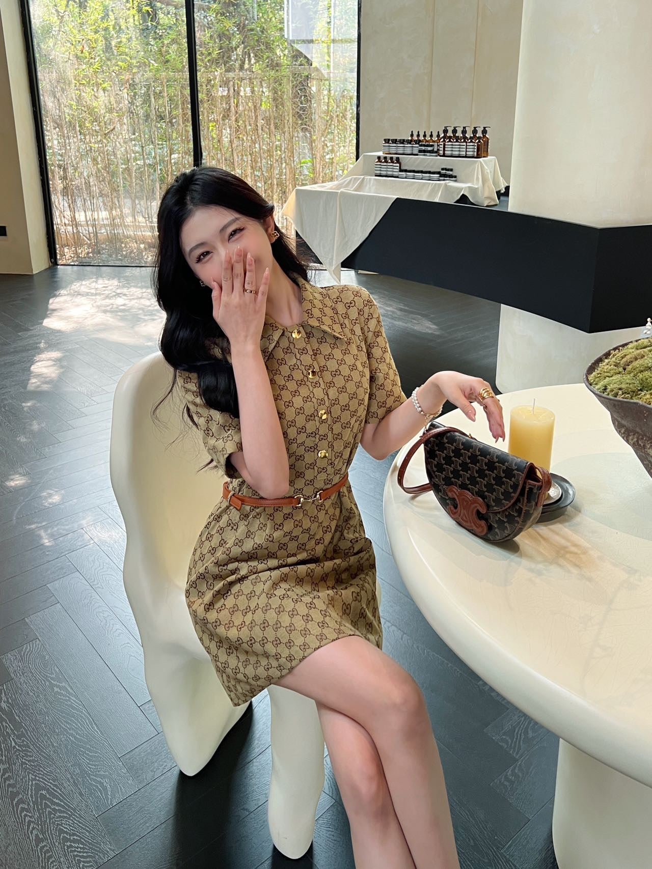 GG Fashion printed stand-up collar 0725062014