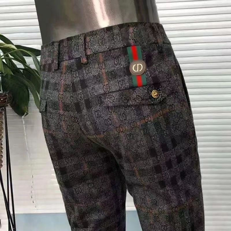 Autumn/Winter Fashion Thick Straight Fit Suit Pants PD1023102628