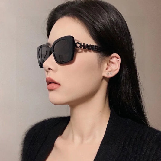 Black Frame Plain UV Protection SunglassesPD05202411904