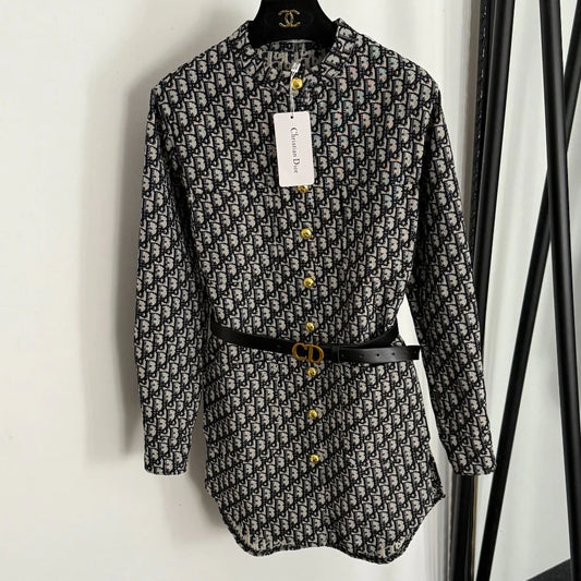 New Vintage DR Stand Collar Long-Sleeve Shirt 1025102103