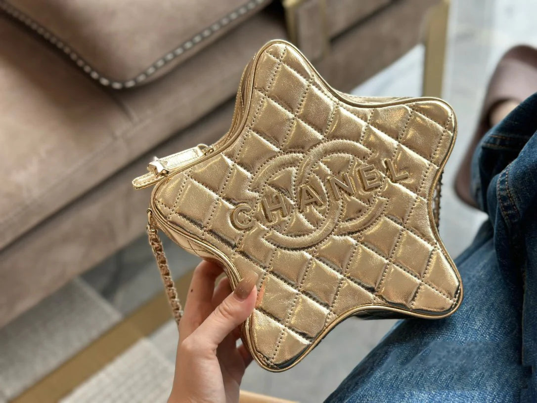 CNL Fashion Rhombus Five-pointed Star Bag 0724021904