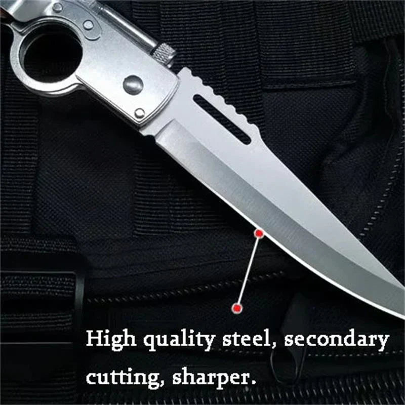 💥2025 Hot Sale 49% Off🔥Outdoor Stainless Steel Portable AK-47 Folding Knife