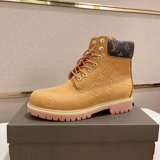 New fashion printed couple's short boots 1024101701