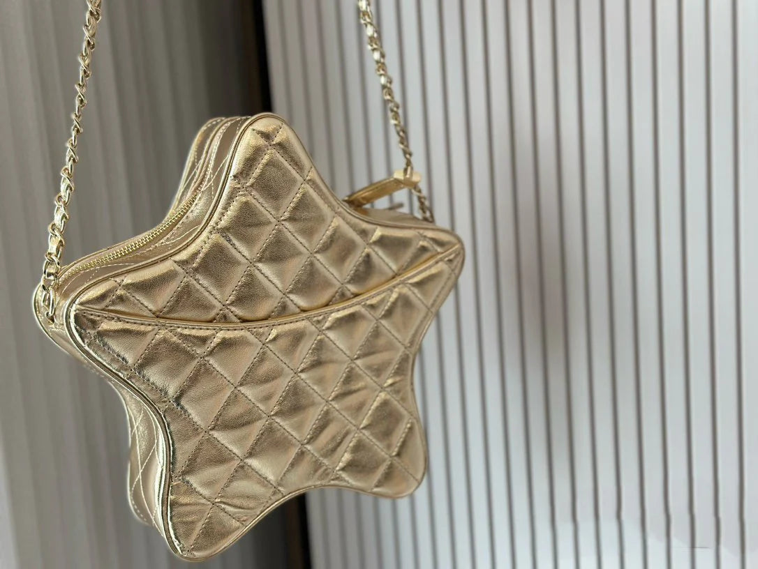 CNL Fashion Rhombus Five-pointed Star Bag 0724021904