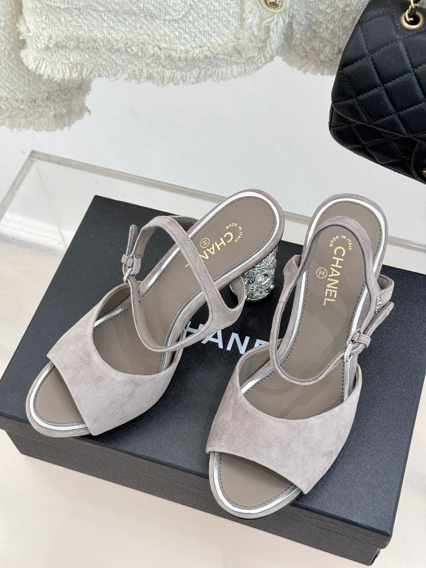 CNL fashion diamond heel high heels 0725042808