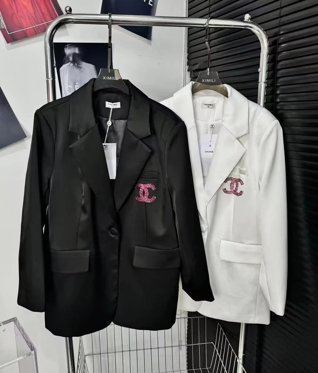 New Composite Hot Rhinestone Suit All-match Jacket 1024030603