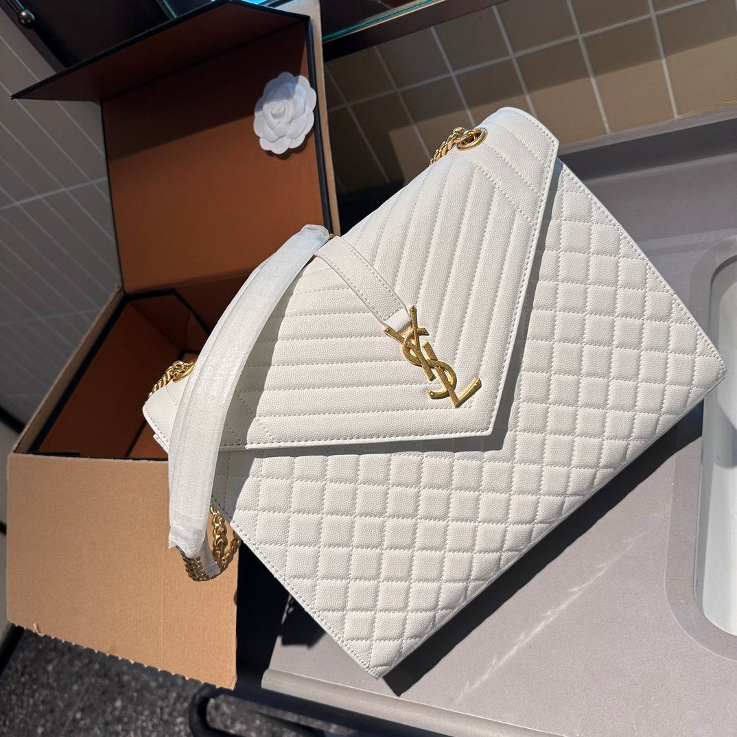 Fashionable and versatile diamond grid chain bag 1023121101