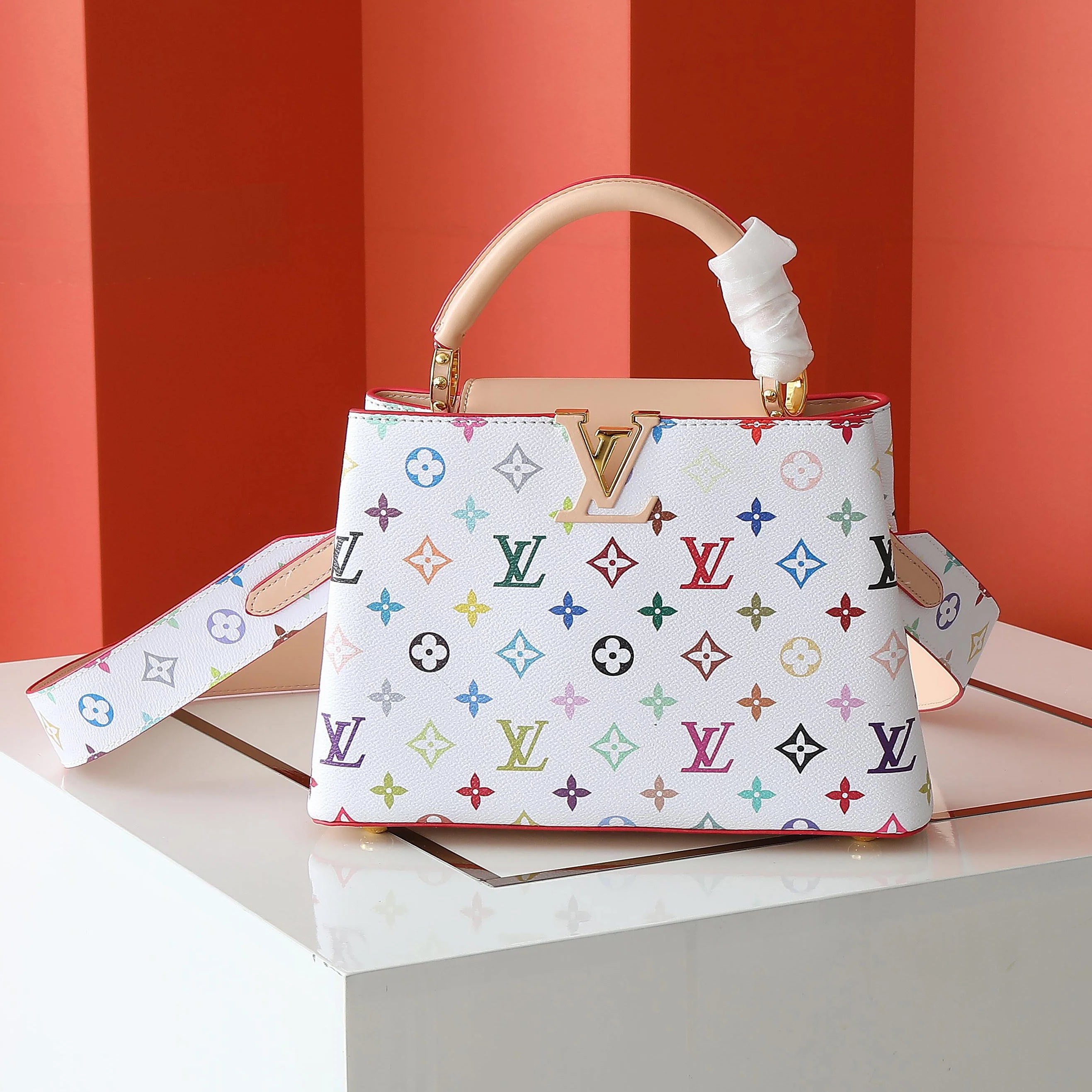 Litchi Wristlet Flap Head Women's Crossbody Bag 1025043004