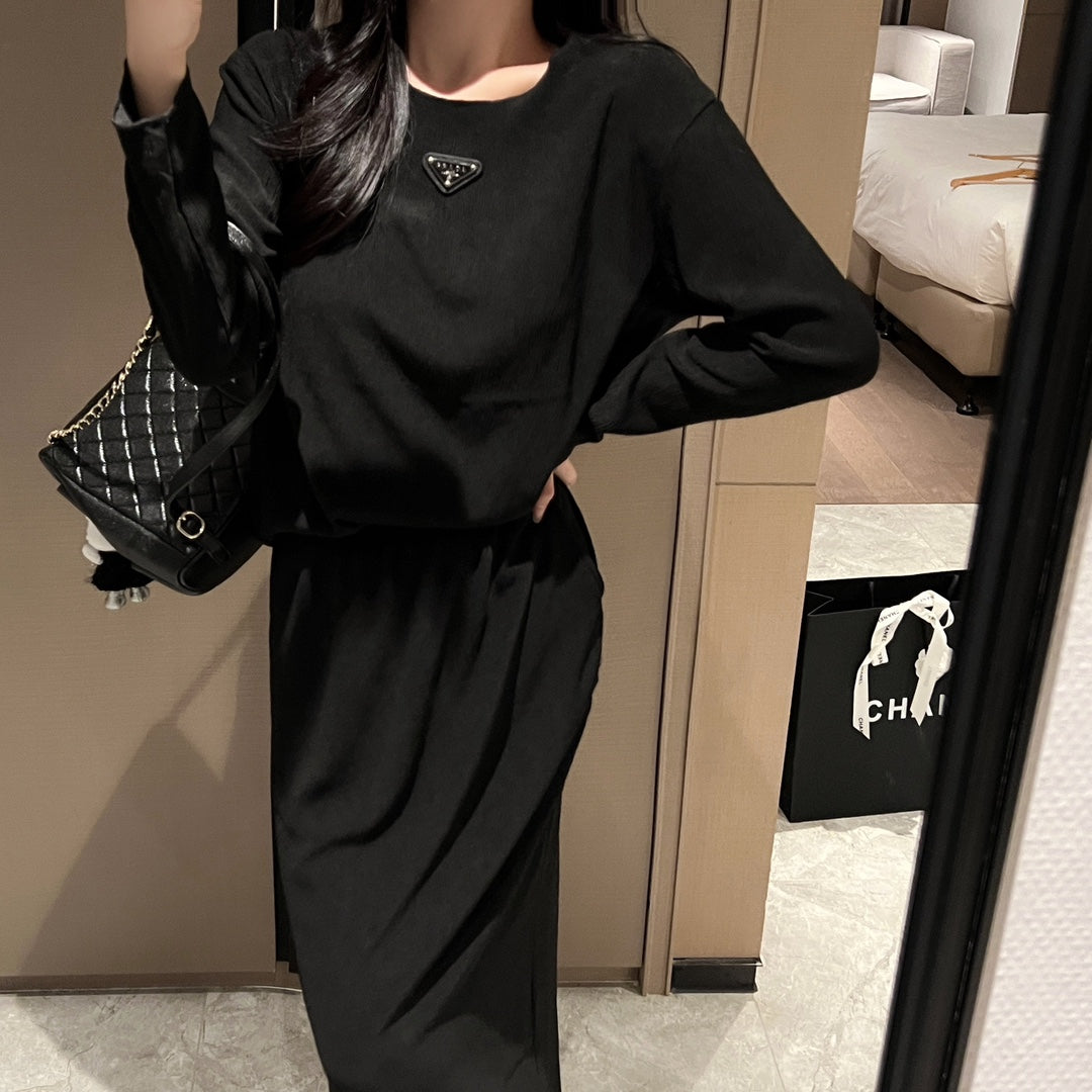 PRD Classic Long Sleeve Maxi Dress Set 0724101106
