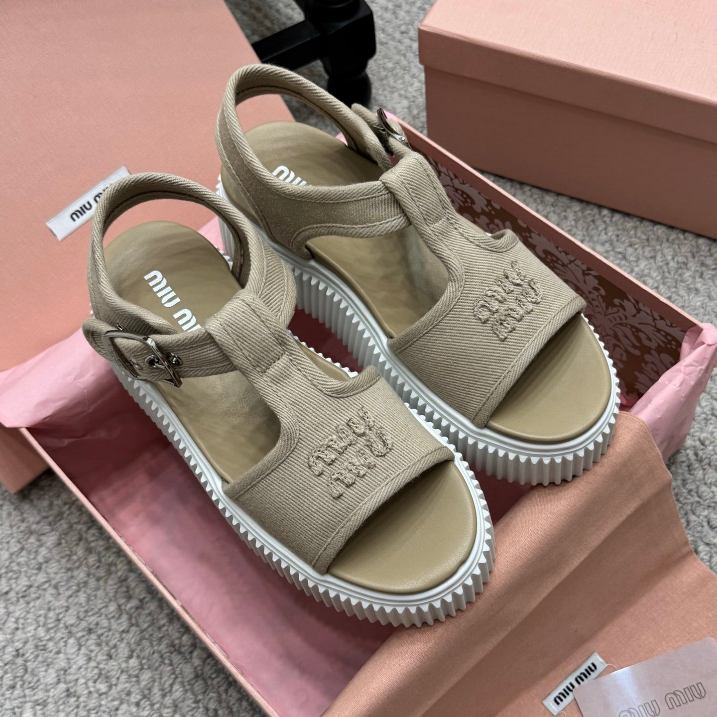 MIU fashion sponge sole sandals 0725061918