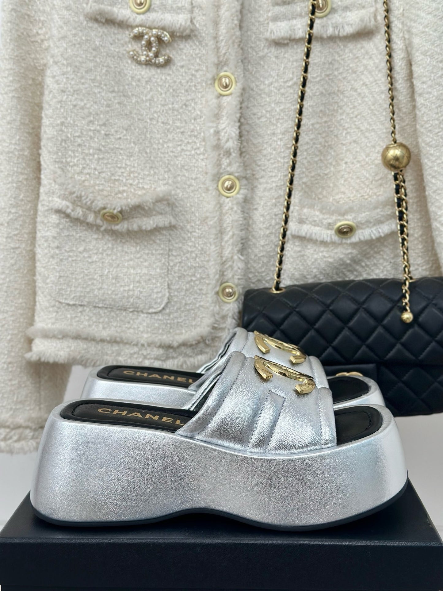 CNL Women Leather Platform Sandal 0724062801