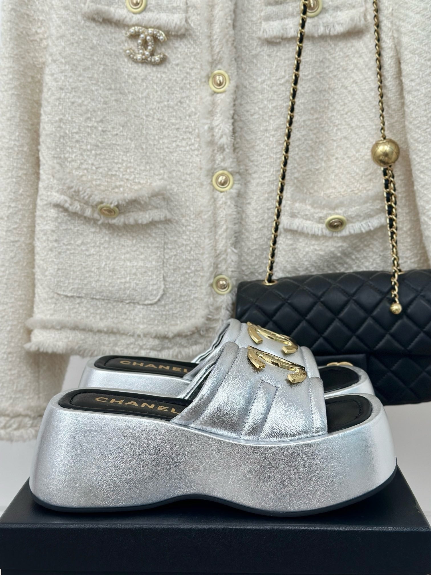 CNL Women Leather Platform Sandal 0724062801