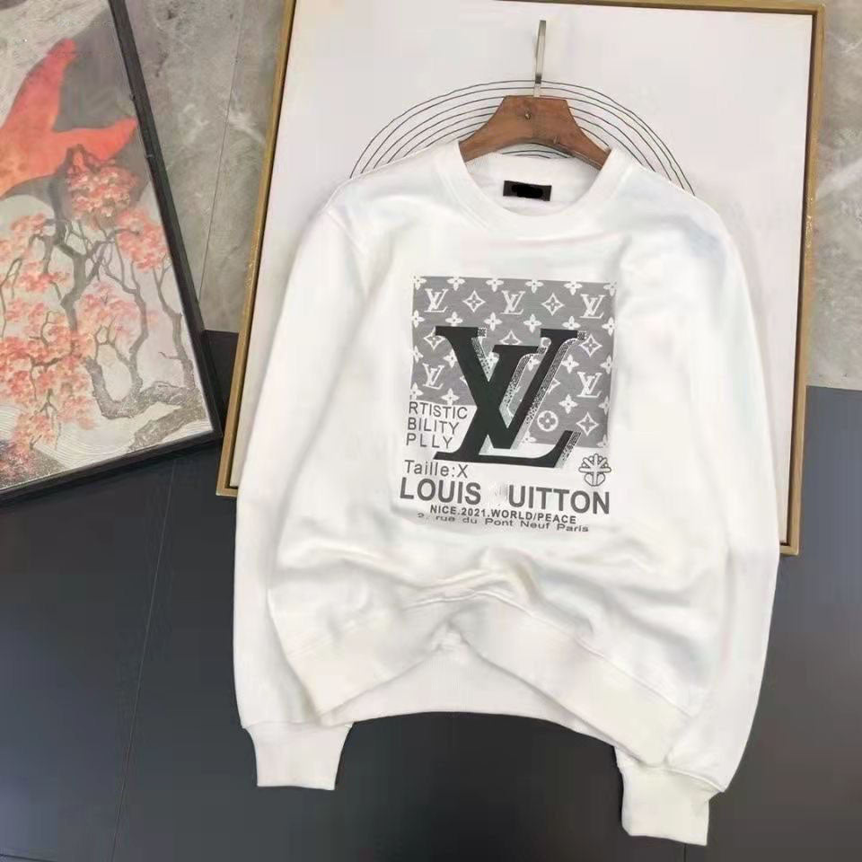 Autumn and winter new letter classic round neck sweater print loose 120806