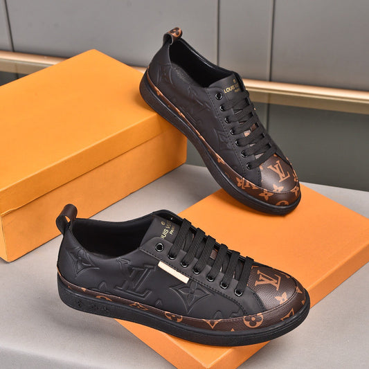 Leisure Pattern Two Tone Trendy Low-top Shoes