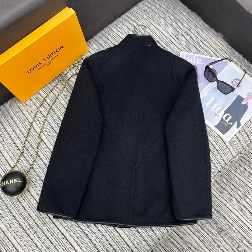 Women Classic Double-Breasted Wool Coat 1025102415