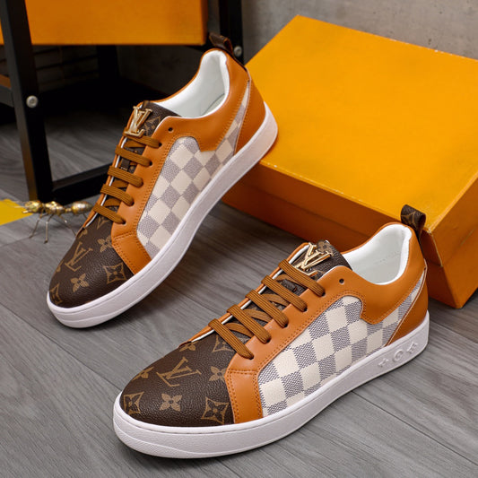 23 new V pattern stitching check sneakers XC07062604