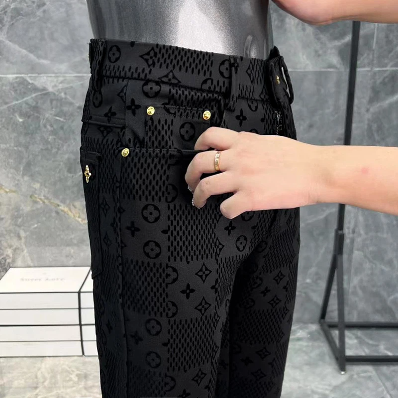 L fashionable all-match slim fit trousers