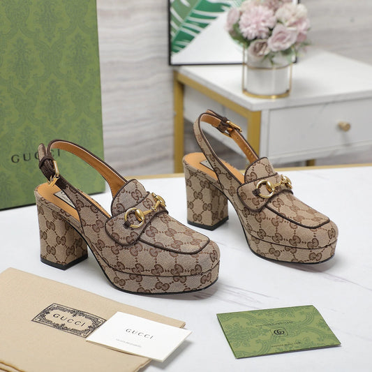 New Women's Horsebit Mid-heeled Sandals and High Heels