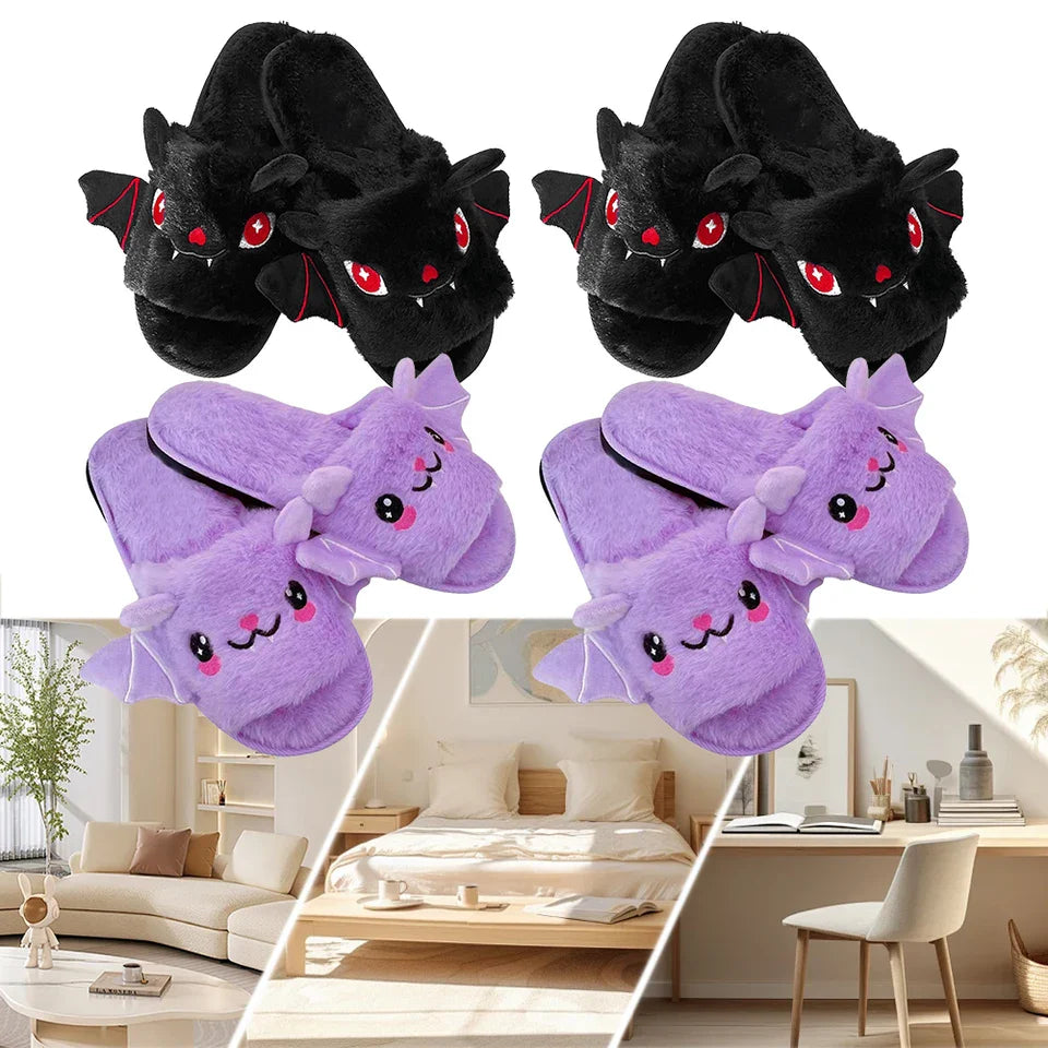 Halloween Bat Slippers Cute Bat Home Slippers