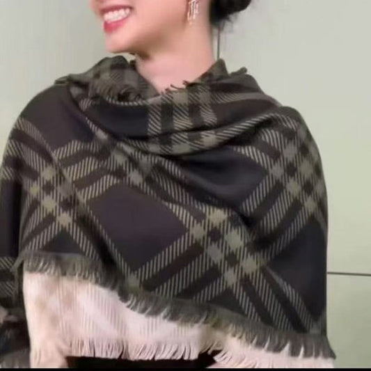 Fashion Casual Plaid Shawl 1025090806