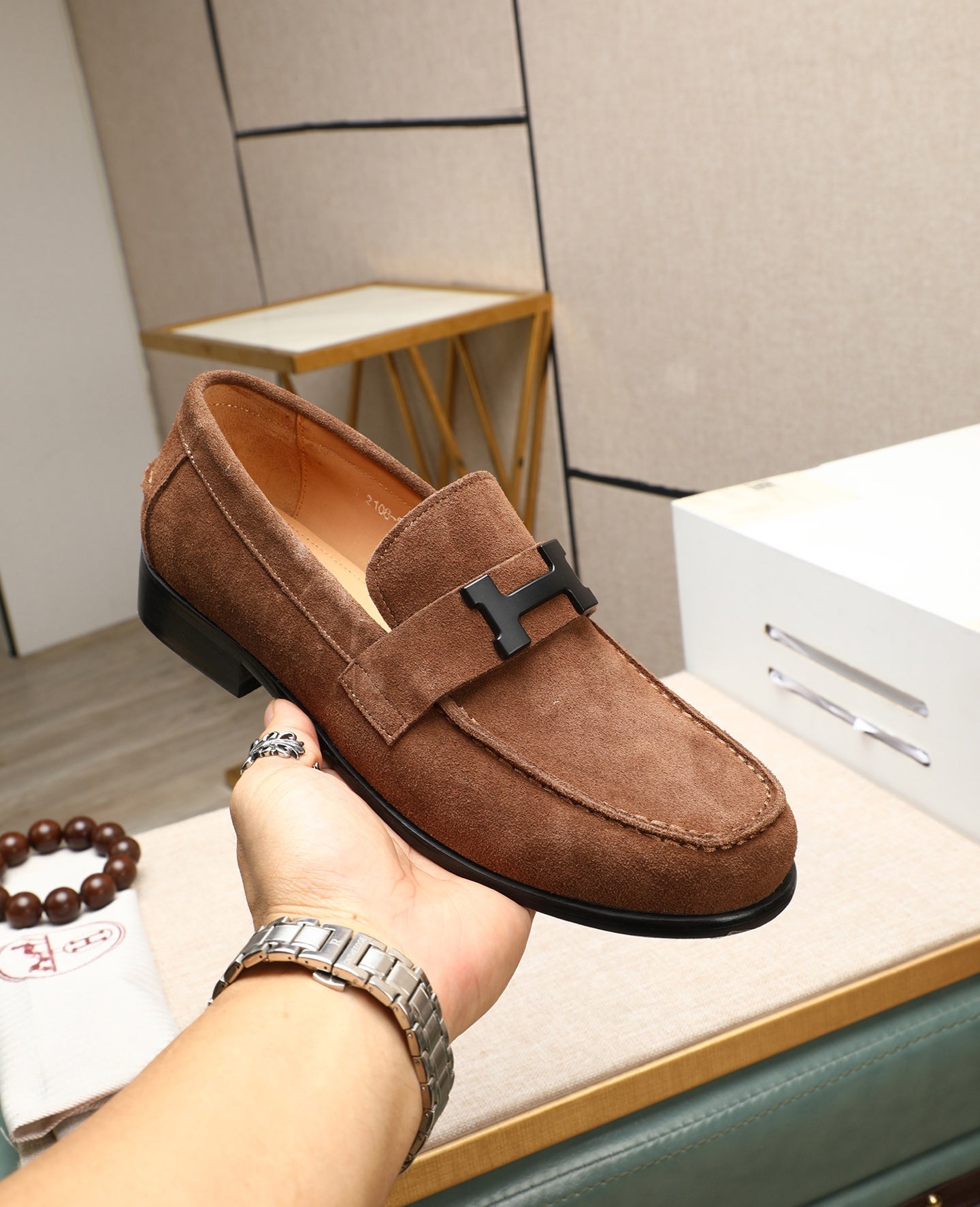 HMS suede loafers 0725070202