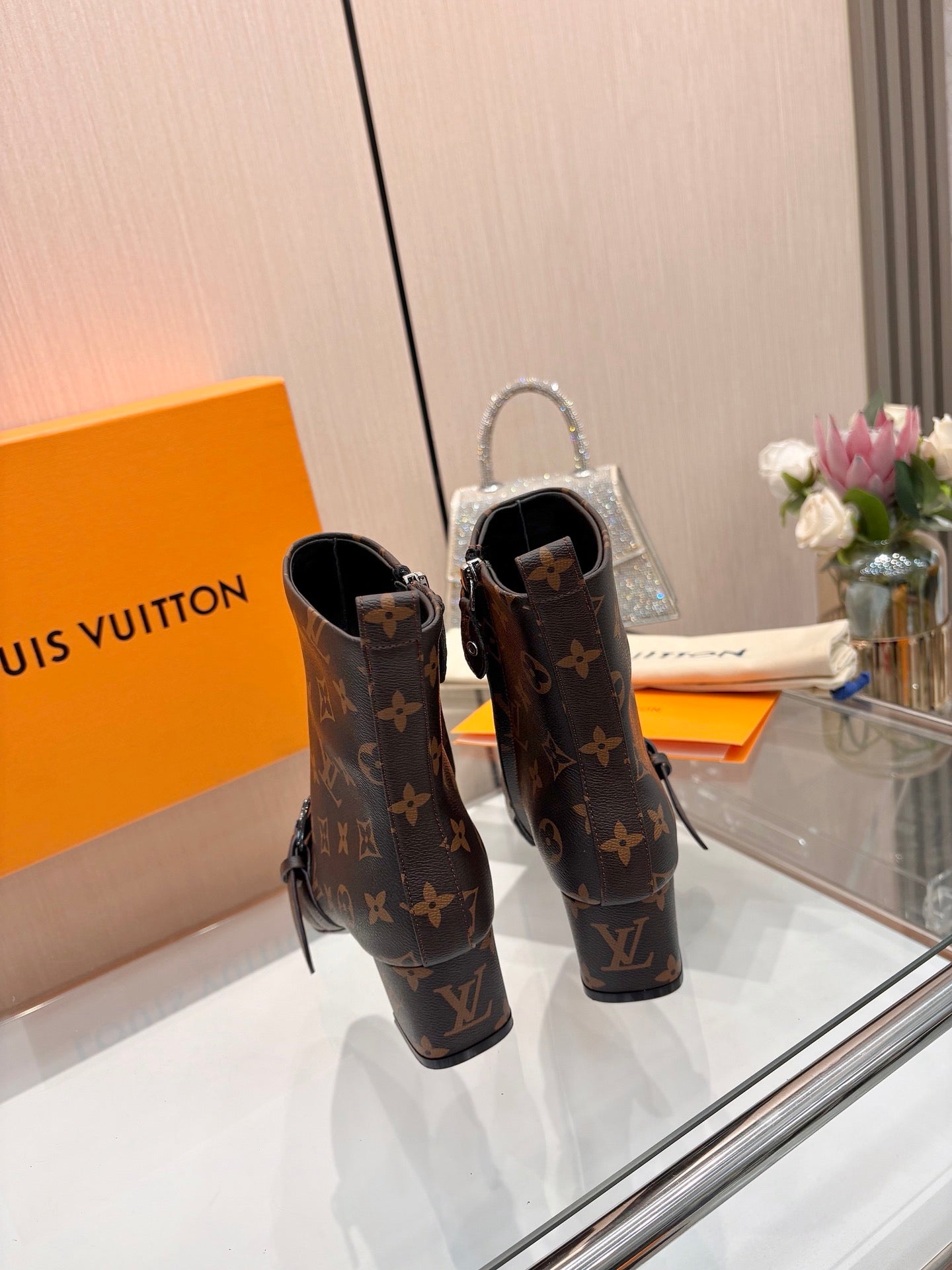 Lvv fashion printing new 4.5cm short boots 0725102002