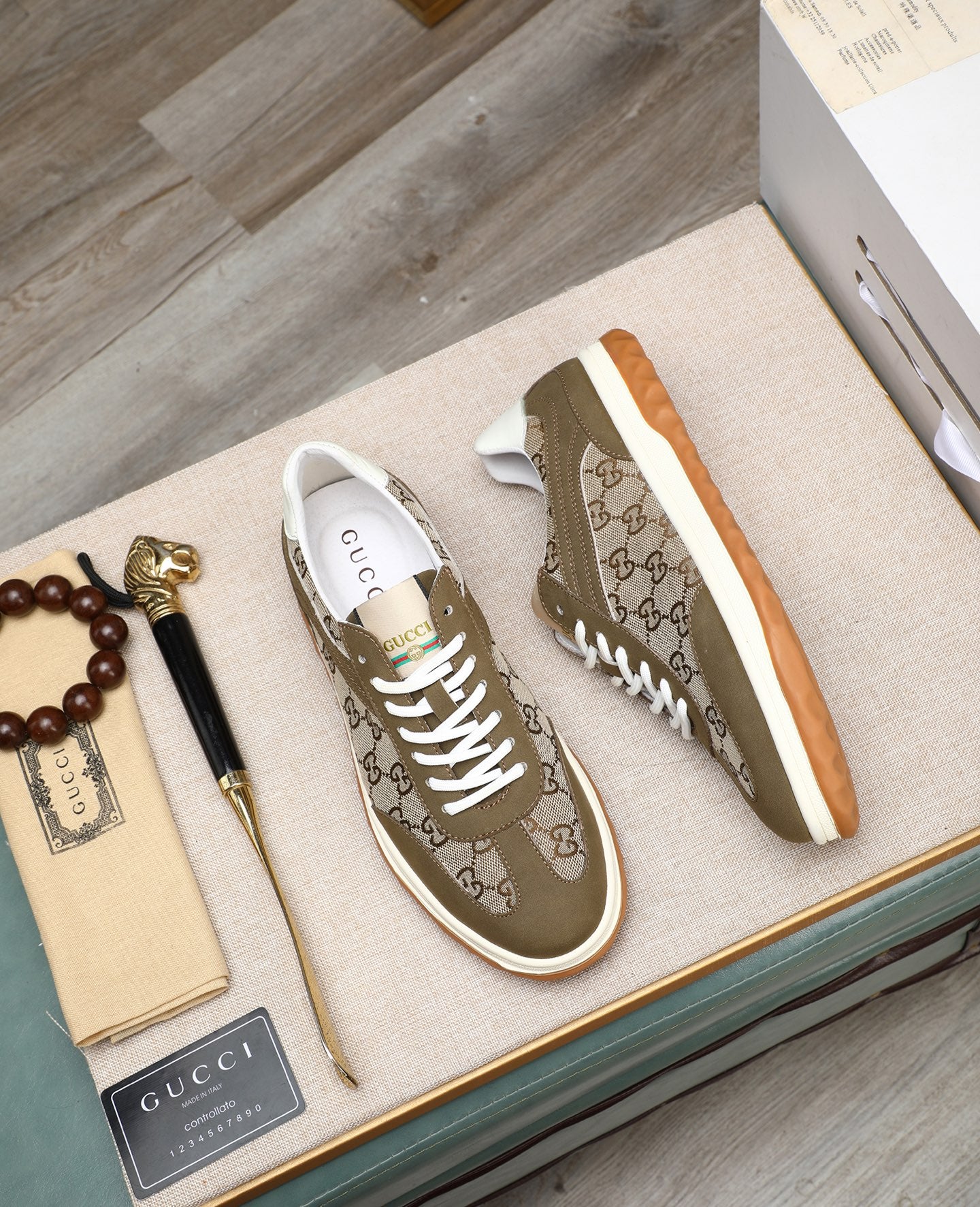 GG fashion print casual sneakers 0725081201