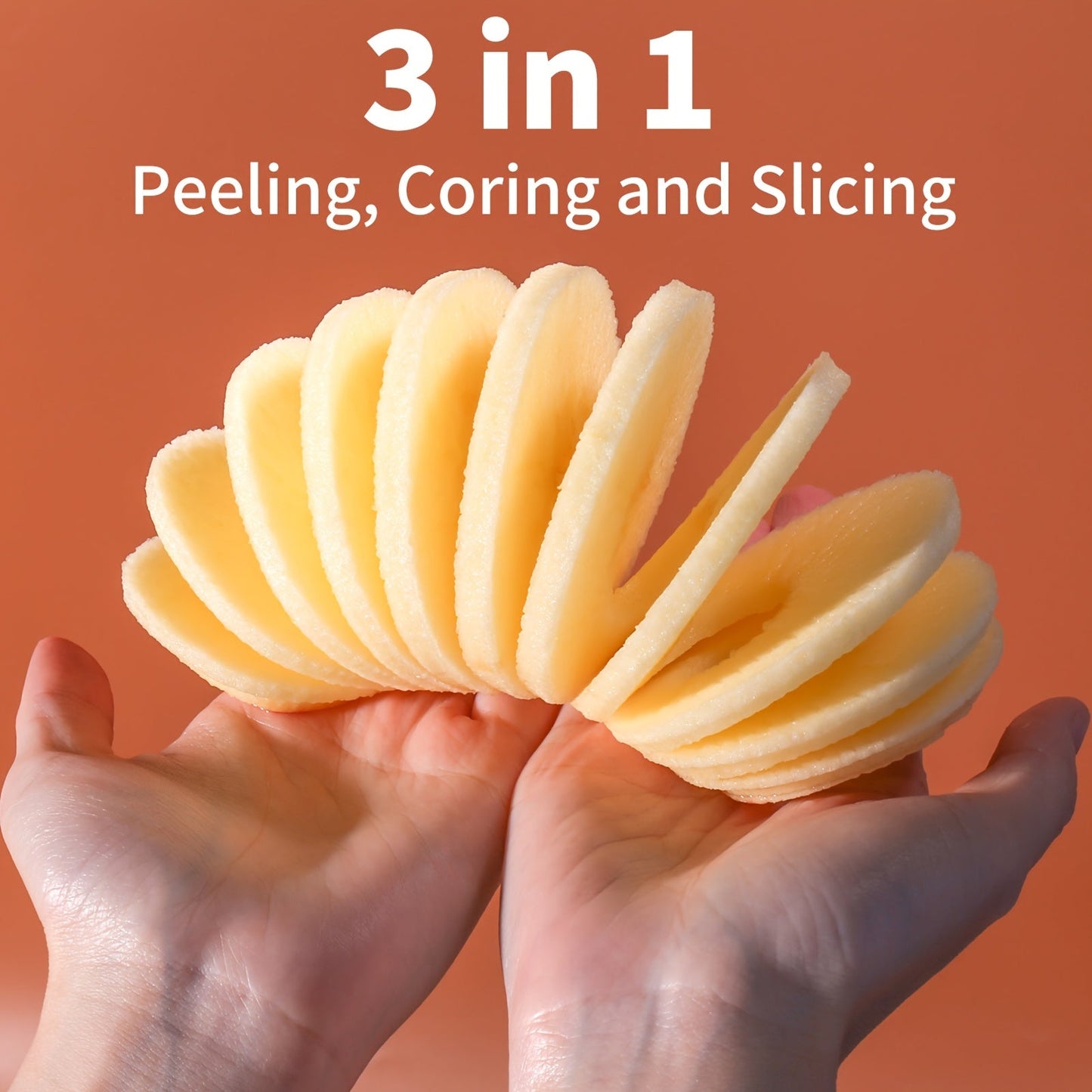 Apple Slicing & Coring 3-in-1 Heavy Duty Peeler