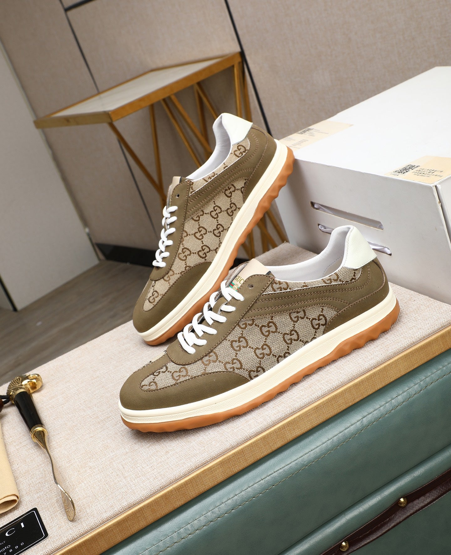 GG fashion print casual sneakers 0725081201