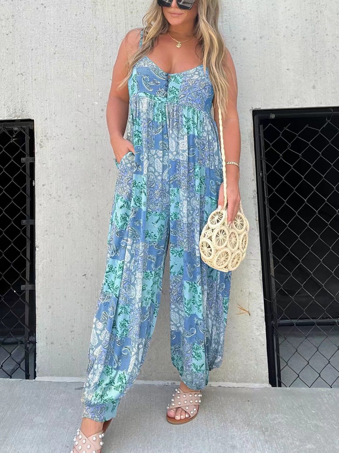 Boho Balloon Pant Jumpsuit (Buy 2 Get Free Shipping)