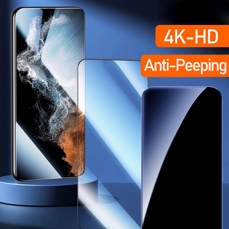 4K HD/Anti-Peeping Tempered Glass Screen Protector with Auto Dust-elimination Installation(Series S22-25)