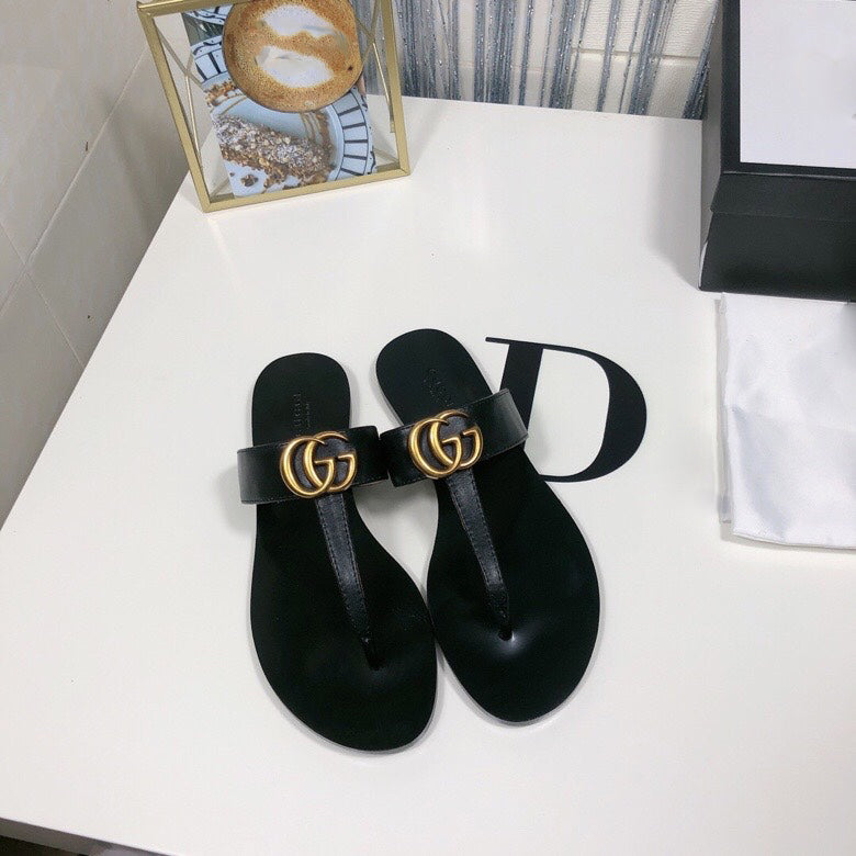 Black Ladies Non-Slip Casual Trend Flip Flop Sandals