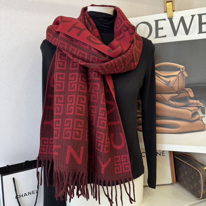 New cashmere scarf—versatile and warm 1025090803