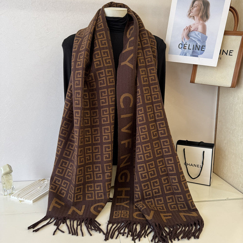 New cashmere scarf—versatile and warm 1025090803