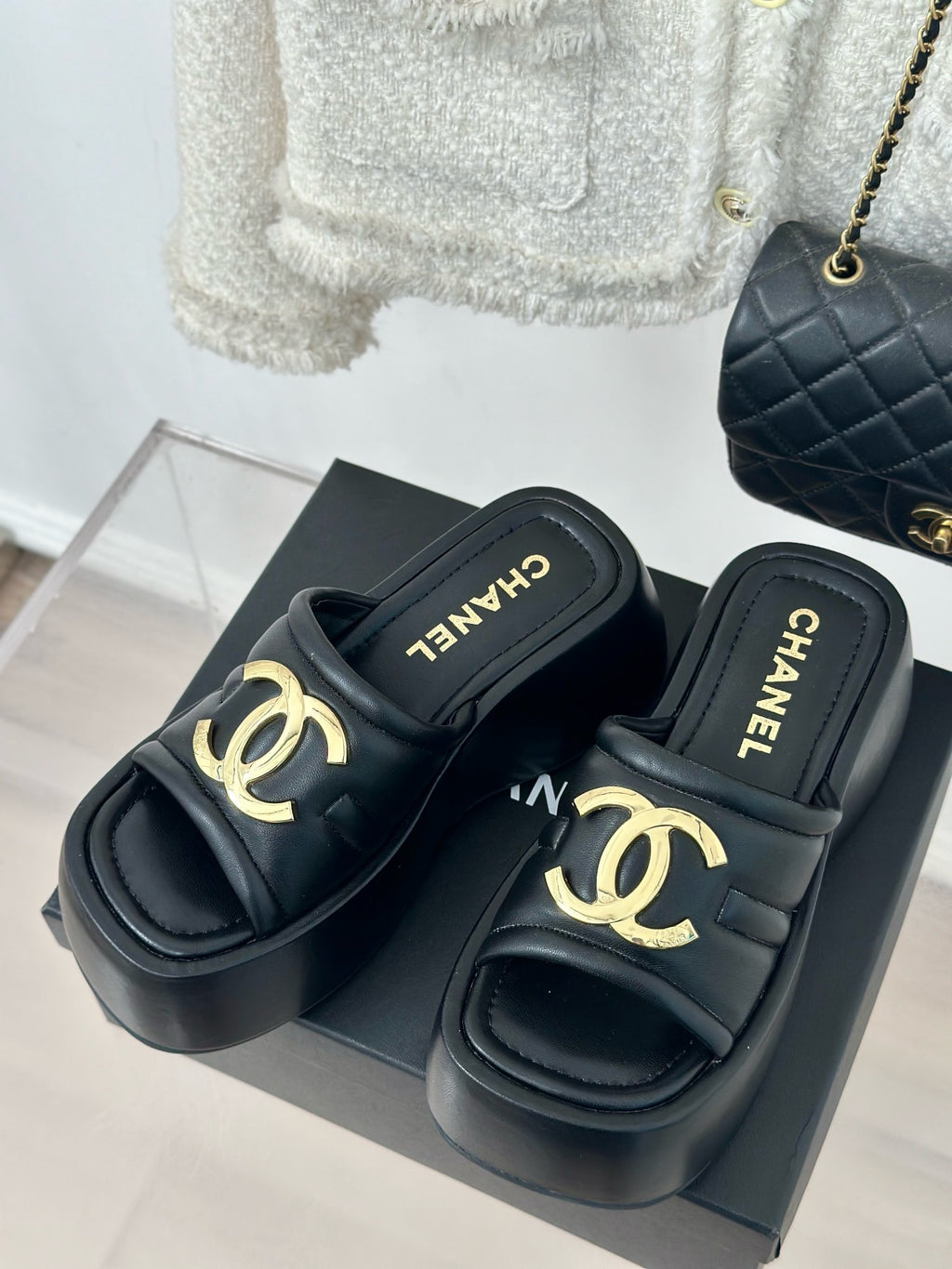 CNL Women Leather Platform Sandal 0724062801