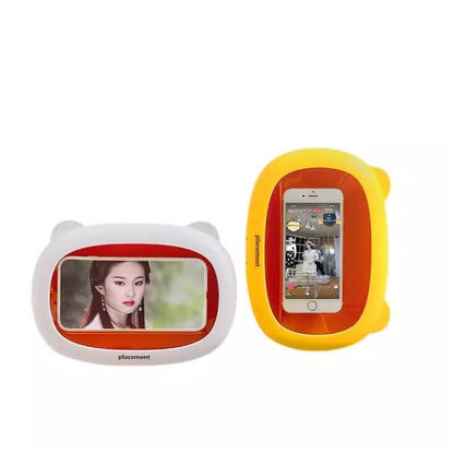 Bathroom Waterproof Mobile Phone Box Cartoon, Adhesive Bracket Mobile Phone Holder, Bathing TV Show Artifact