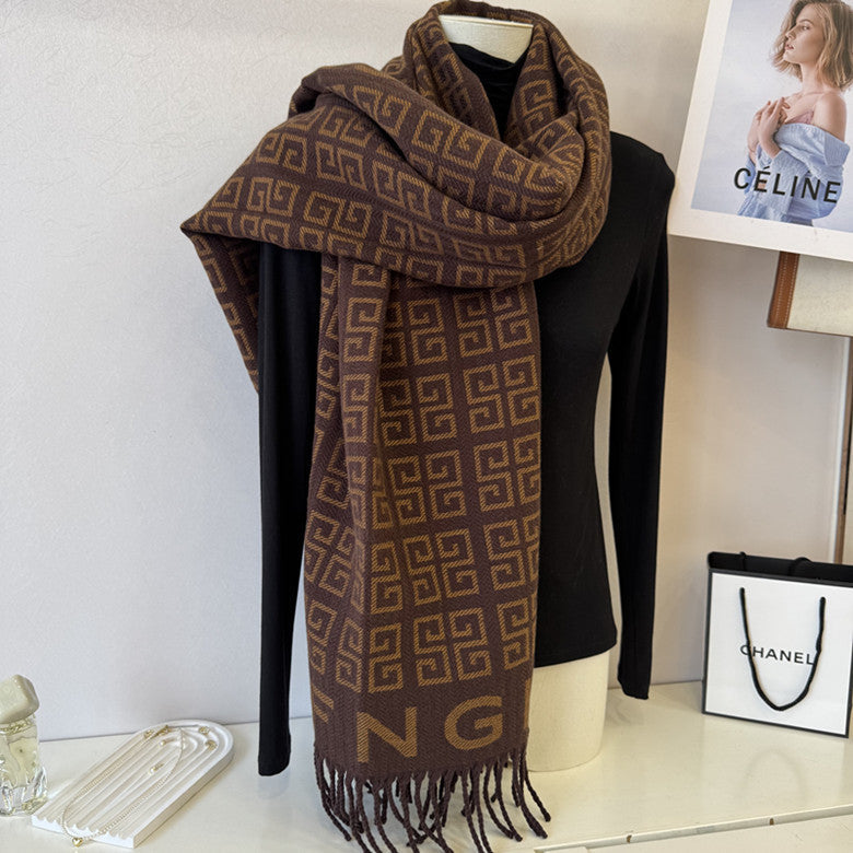 New cashmere scarf—versatile and warm 1025090803
