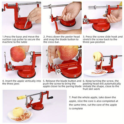 Apple Slicing & Coring 3-in-1 Heavy Duty Peeler