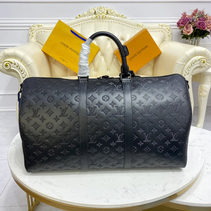 2024 new pure black printed travel storage bag PD0424041906